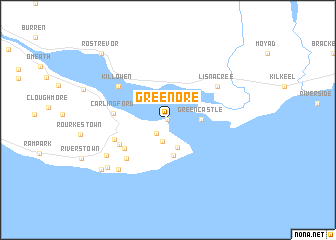 map of Greenore