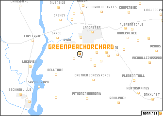 map of Green Peach Orchard