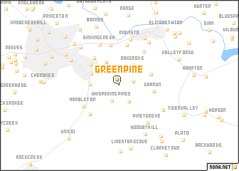 map of Green Pine