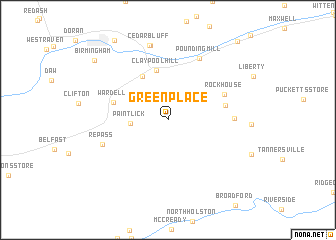 map of Green Place