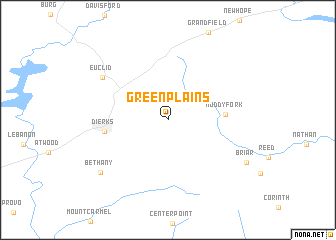 map of Green Plains
