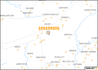 map of Green Pond