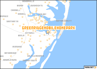 map of Green Ridge Mobile Home Park