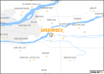 map of Green Rock