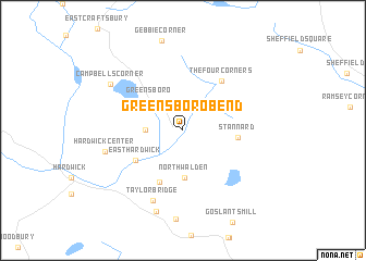 map of Greensboro Bend