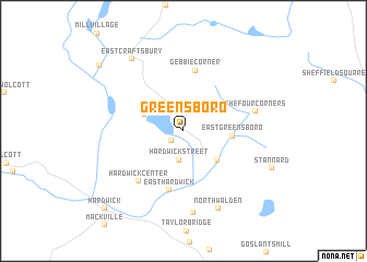 map of Greensboro