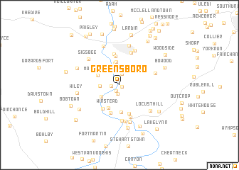 map of Greensboro