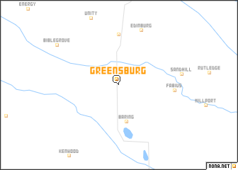 map of Greensburg