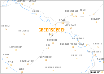 map of Greens Creek