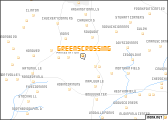 map of Greens Crossing