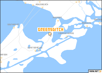 map of Greens Ditch