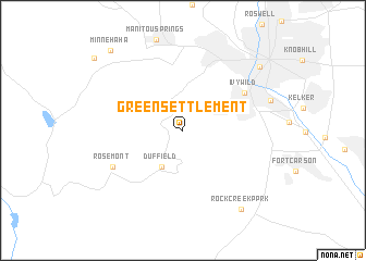 map of Green Settlement