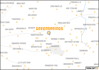 map of Green Springs