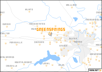 map of Green Springs