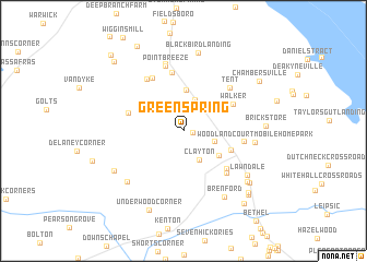 map of Green Spring