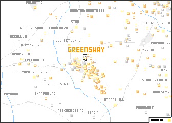 map of Greensway