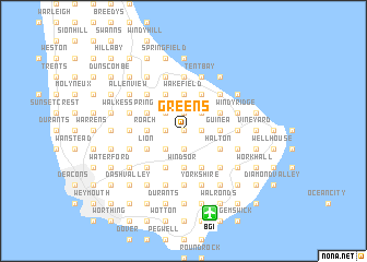 map of Greens