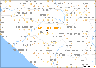 map of Green Town