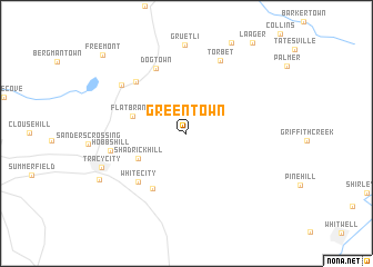 map of Greentown