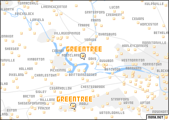 map of Green Tree