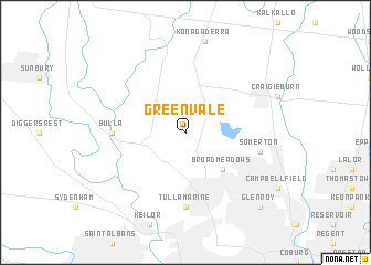 map of Greenvale