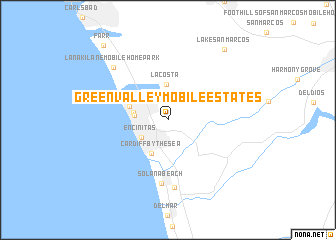 map of Green Valley Mobile Estates