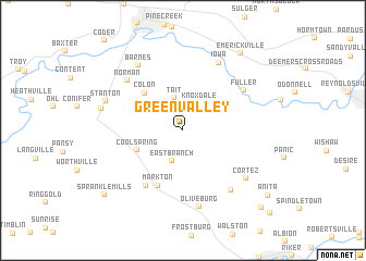 map of Green Valley