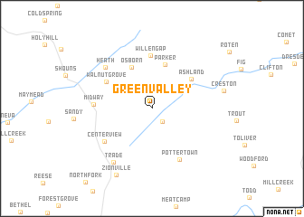 map of Green Valley