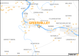 map of Green Valley