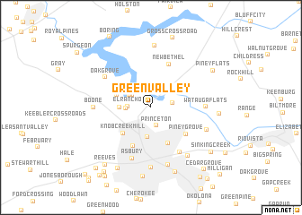 map of Green Valley