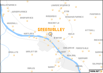 map of Green Valley