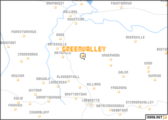 map of Green Valley