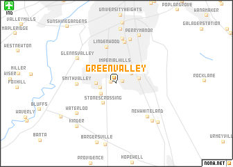 map of Green Valley