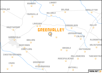 map of Green Valley