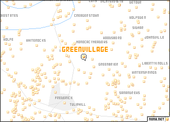 map of Green Village