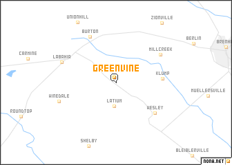 map of Greenvine