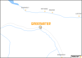 map of Greenwater