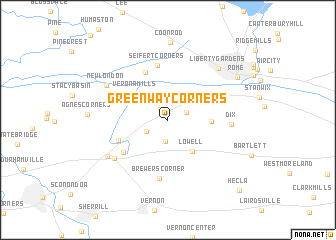 map of Greenway Corners