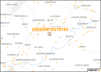 map of Greenway Estates