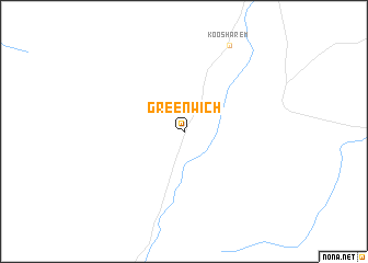 map of Greenwich