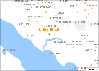 map of Greenwich