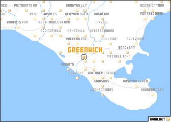 map of Greenwich
