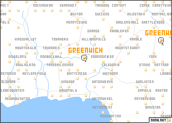 map of Greenwich