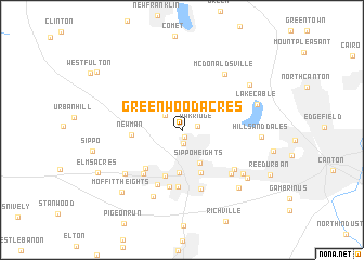 map of Greenwood Acres