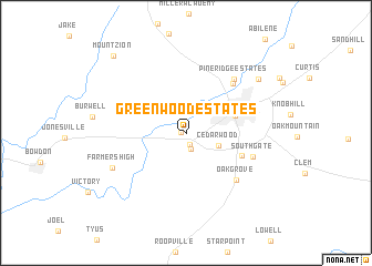 map of Greenwood Estates