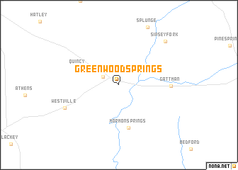 map of Greenwood Springs