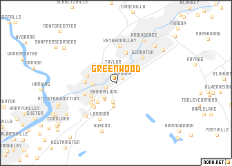 map of Greenwood