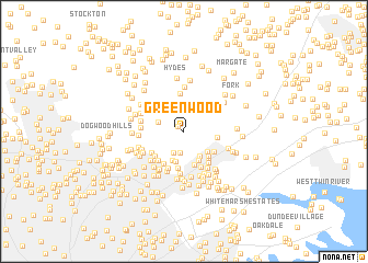 map of Greenwood