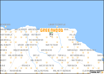 map of Greenwood