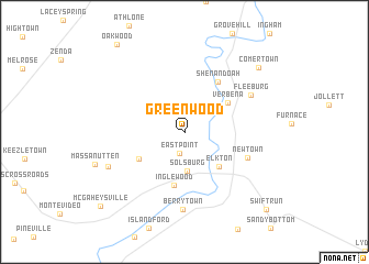 map of Greenwood